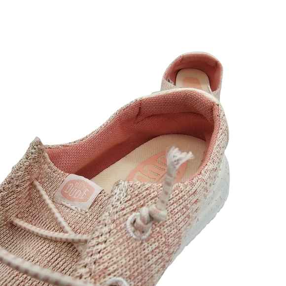 Hey Dude Wendy Youth Sport Mesh Light Pink Shoes - Picture 7 of 9